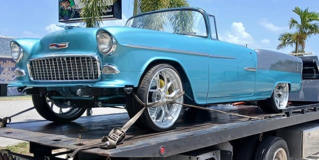 1955 Chevrolet Bel Air Convertible — Frame-off Restomod in Tropical Turquoise / Cream