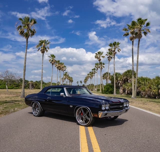 1970 Chevrolet Chevelle SS Convertible — Pro-Touring in Midnight Navy